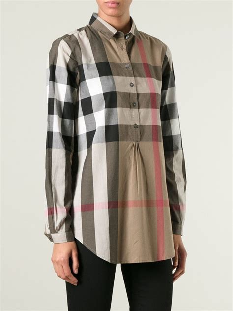 burberry check shirt ladies|Burberry nova check shirt.